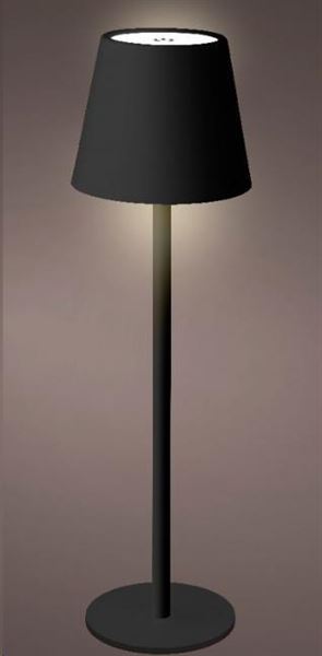 LAMPADA DA TAVOLO NERA 3 COLORI LED RICARIC.USB  CM.D9X27H