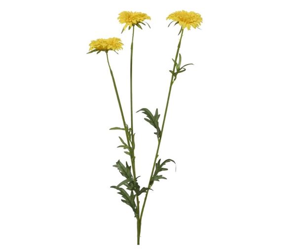 SPRAY MARIGOLD ON STEM POLY SPRAY X 3 YELLOW 20CMX13CMXH.68C