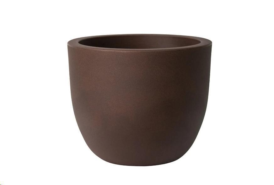 VASO DA ESTERNO IN RESINA TONDO ETRIA RUGGINE CM. Ø54 H44