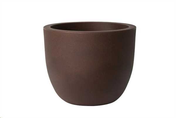 VASO DA ESTERNO IN RESINA TONDO ETRIA RUGGINE CM. Ø54 H44