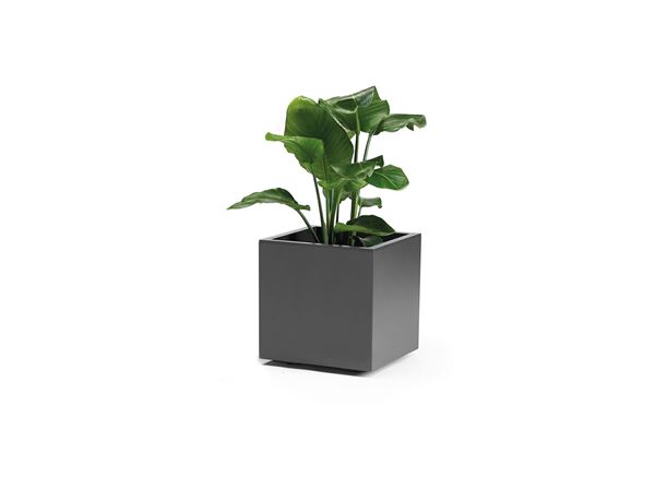 VASO CON RUOTE DA ESTERNO KEBE ANTRACITE CM40x40x40H