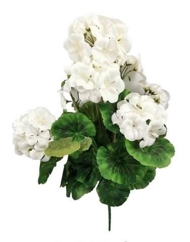 GERANEO BUSH X9 45CM BIANCO