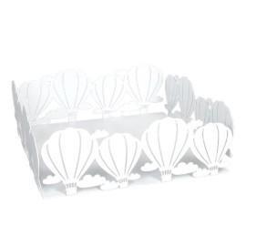 PORTATOVAGLIOLI MONGOLFIERA BIANCO METAL