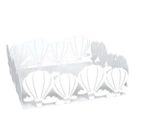 PORTATOVAGLIOLI MONGOLFIERA BIANCO METAL