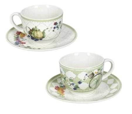 TAZZINA CAFFE' WONDERLAND SET 2 PZ NEW BONE CHINA