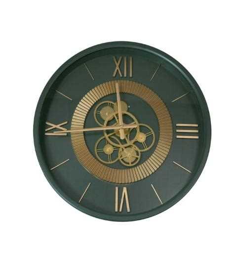 OROLOGIO INGRANAGGI VERDE METAL CM D55