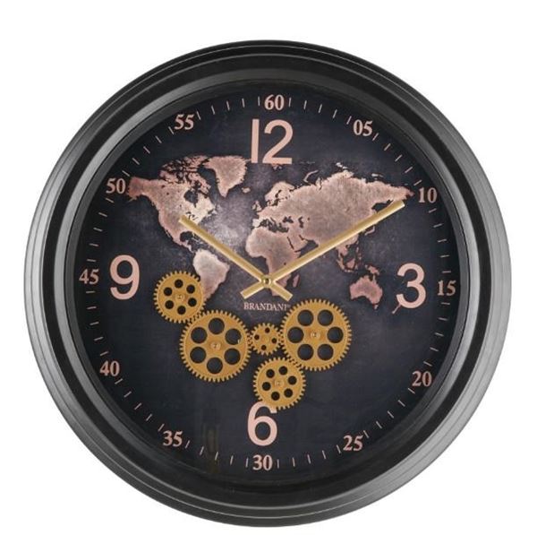 OROLOGIO MONDO MECCANISMO A VISTA METAL