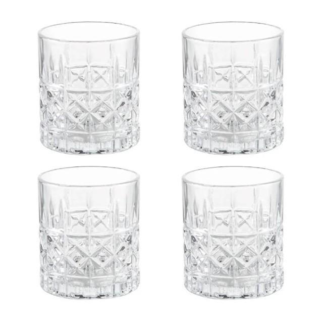 CONFEZIONE 4 PZ BICCHIERE MOSAICO VETRO