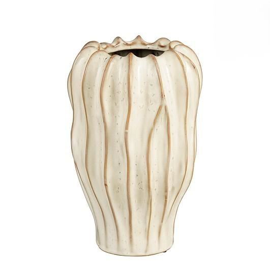 THOM VASE OFF WHITE - H30XD20CM