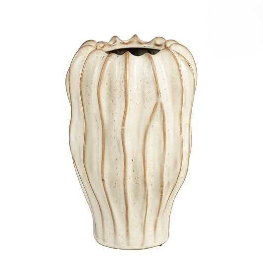 THOM VASE OFF WHITE - H30XD20CM