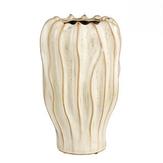 THOM VASE OFF WHITE - H35XD22CM