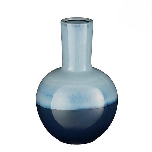 HOLM VASE BLUE - H42XD28,5CM
