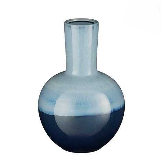 HOLM VASE BLUE - H42XD28,5CM