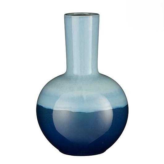 HOLM VASE BLUE - H52XD34CM