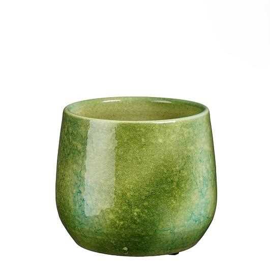 HUGO POT ROUND GREEN - H15XD17CM