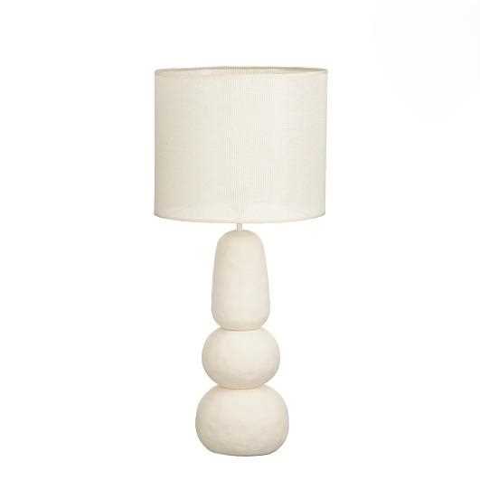 MENKO TABLE LAMP CREAM 60W E27 IP20 - H84XD38CM