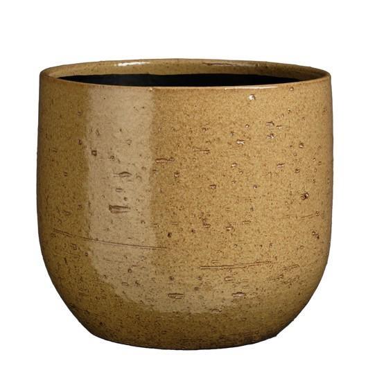 NICOLAS POT ROUND L. BROWN - H25XD29CM
