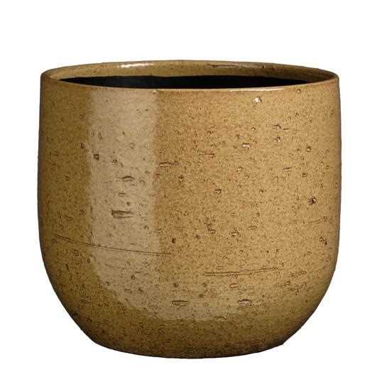 NICOLAS POT ROUND L. BROWN - H25XD29CM