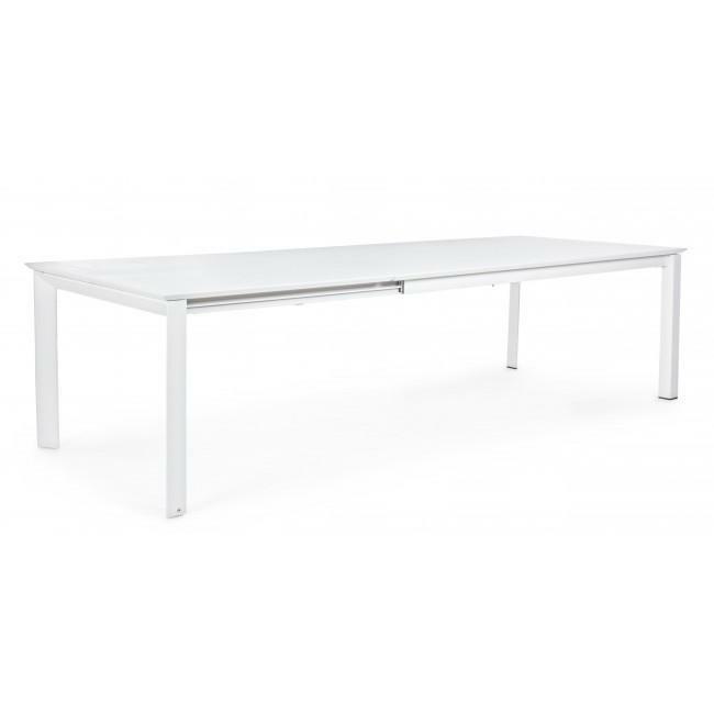 TAVOLO KONNOR ALLUNGABILE BIANCO CM.200/300X110XH.76 KIT
