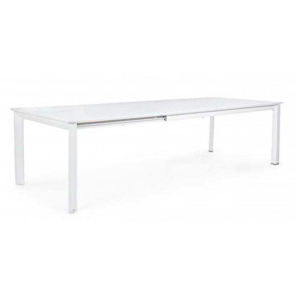 TAVOLO KONNOR ALLUNGABILE BIANCO CM.200/300X110XH.76 KIT