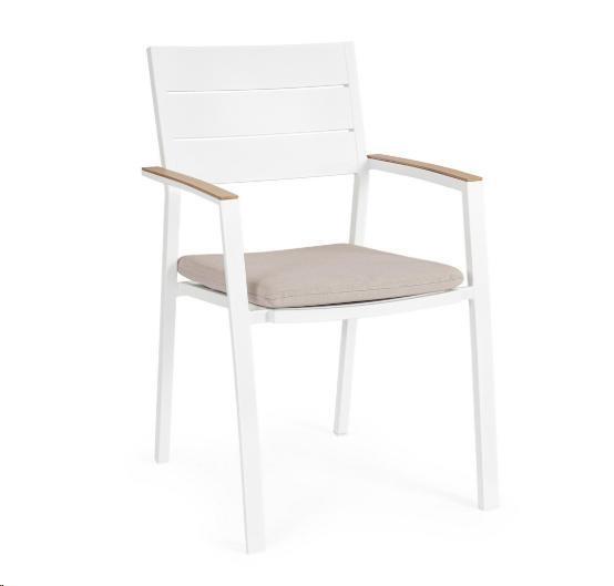 SEDIA C-BR C-C ZELMAR BIANCO YK11