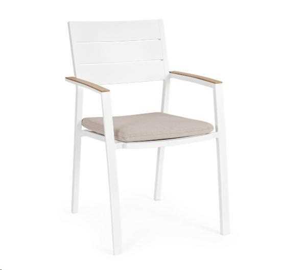 SEDIA C-BR C-C ZELMAR BIANCO YK11