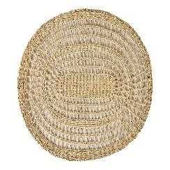 SOTTOPIATTO OVALE HARICOTS MIDOLLINO CM.40X30X0,1