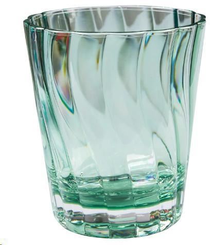 SET 1/6 FORMENTERA BICCHIERI VERDI IN METACRILATO CM.9,5X9,5