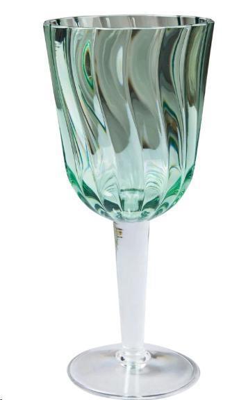 SET 1/6 FORMENTERA CALICI VERDI IN METACRILATO CM.9,5X9,5X21