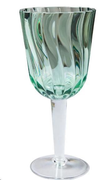 SET 1/6 FORMENTERA CALICI VERDI IN METACRILATO CM.9,5X9,5X21