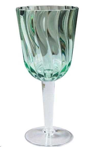 SET 1/6 FORMENTERA CALICI VERDI IN METACRILATO CM.9,5X9,5X21