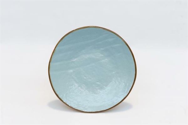 MEDITERRANEO PIATTO DESSERT  TURCHESE