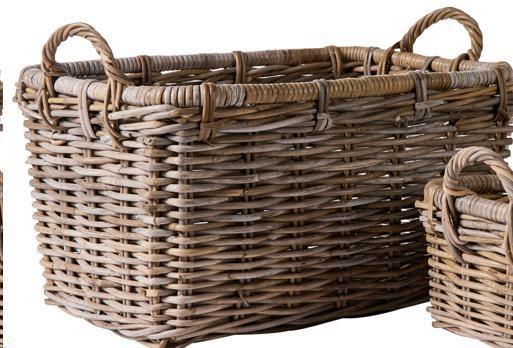 CESTA RETTANGOLARE RUSH WAVES CON MANICI CM.55X35X30