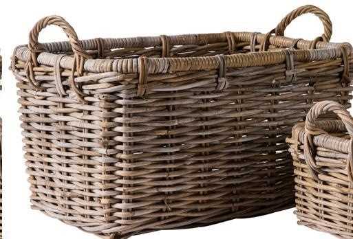 CESTA RETTANGOLARE RUSH WAVES CON MANICI CM.55X35X30