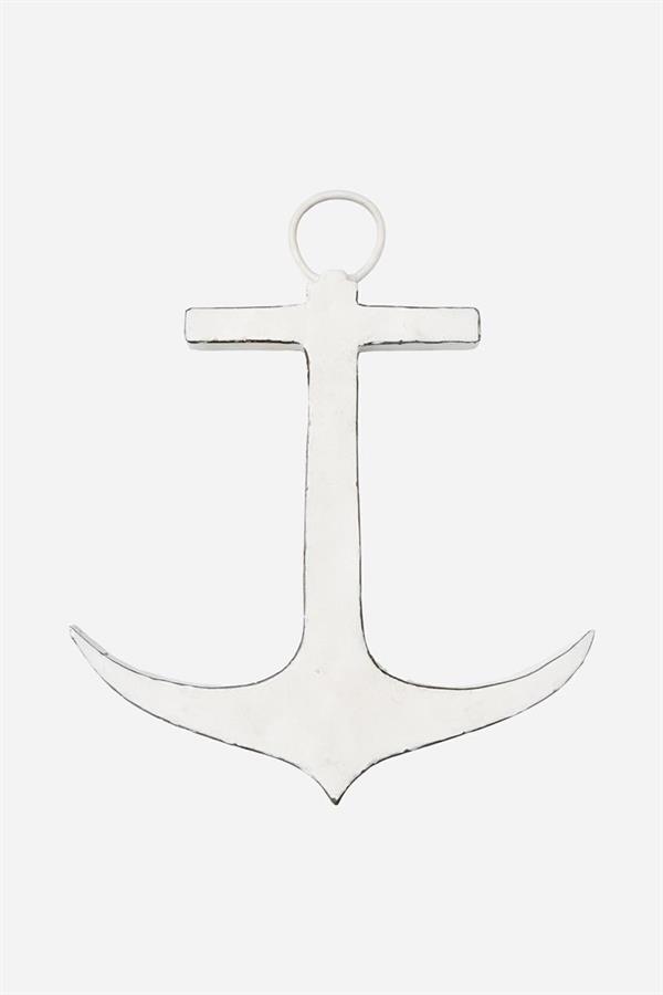 ANCORA DI METALLO RICICLATO, L:34cm H:39,5cm