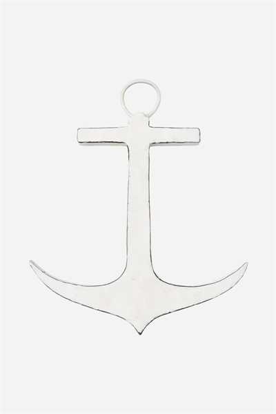 ANCORA DI METALLO RICICLATO, L:34cm H:39,5cm