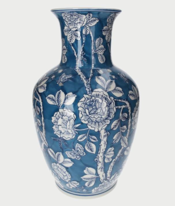 VASO PORTAFIORI BLU H.39X22