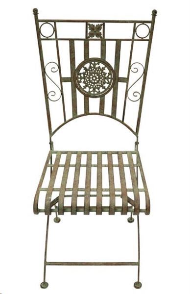 SEDIA FERRO VERDE h.98x40x39