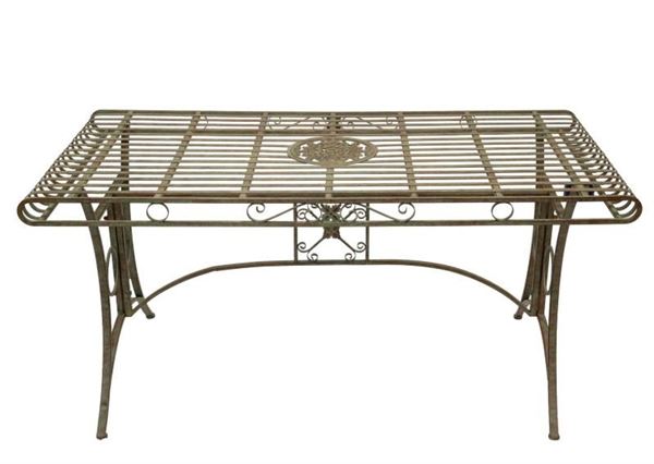 TAVOLO FERRO 160X83XH.80