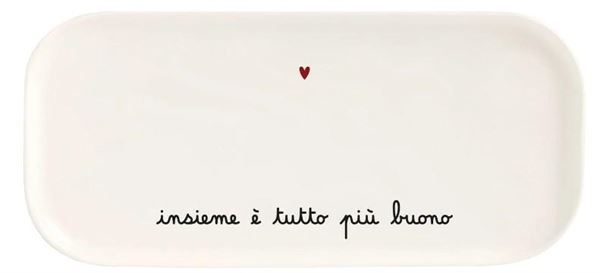 PIATTO 31.8x15CM INSIEME TUTTO E' PIU' BUONO