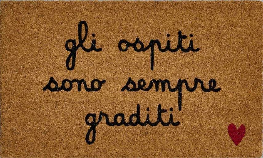 ZERBINO GLI OSPITI SONO SEMPRE GRADITI 45x75CM