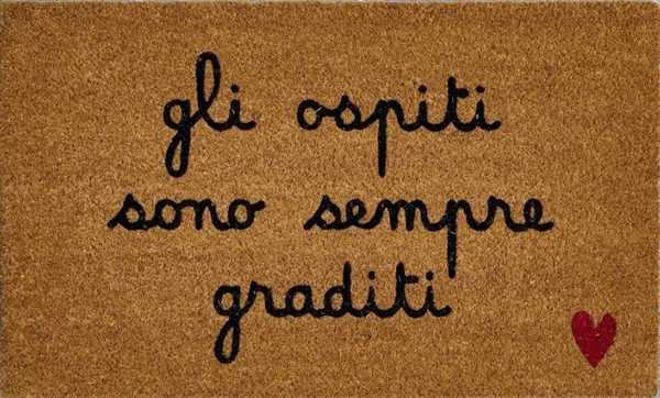 ZERBINO GLI OSPITI SONO SEMPRE GRADITI 45x75CM