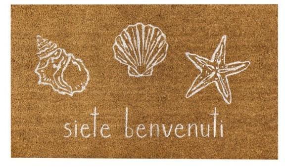 ZERBINO SIETE BENVENUTI CONCHIGLIE 45x75CM
