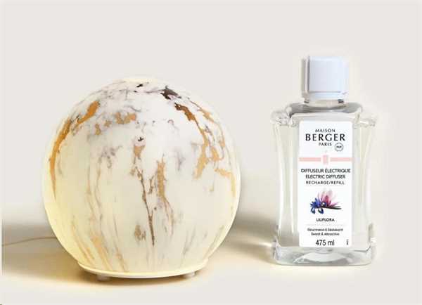 DIFFUSORE ELETTRICO MARBRURE IN VETRO CON 475ML LILIFLORA