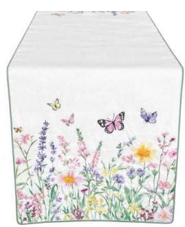 RUNNER CON RICAMO LUCILLA 160X45