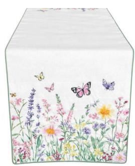 RUNNER CON RICAMO LUCILLA 160X45