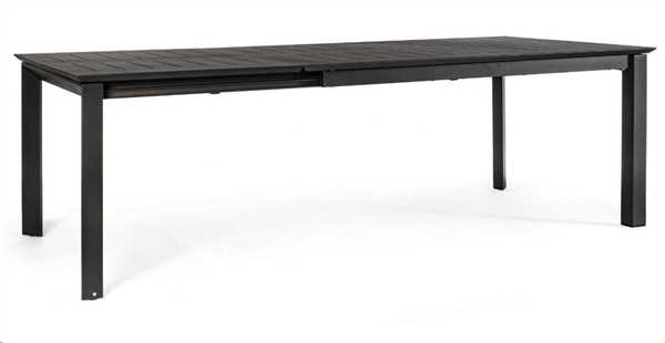 TAVOLO KONNOR ALLUNGABILE ANTRACITE CM.160/240X100XH.76 KIT
