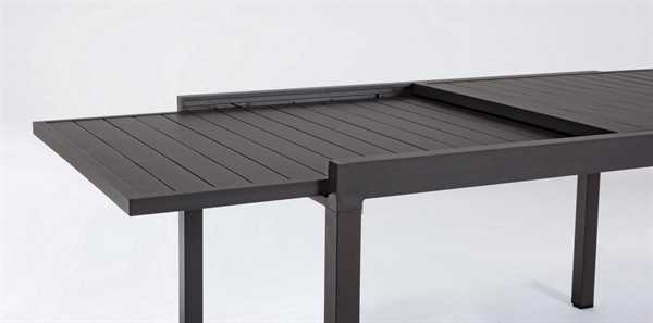 TAVOLO ALLUNGABILE PELAGIUS ANTRACITE CM.135/270X90X75H