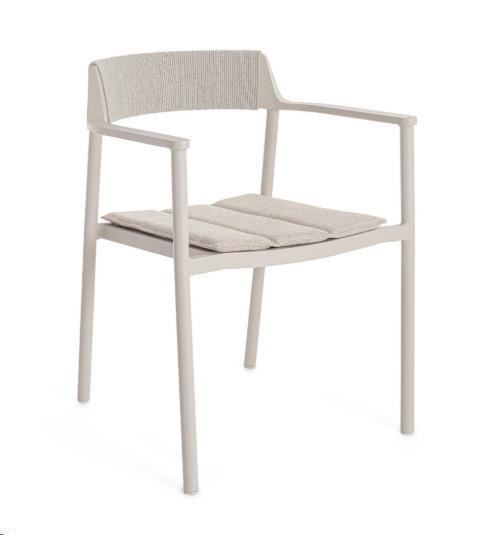 SEDIA CON BRACCIOLI C-C ROPERY MORNY WG25 CM.57X57X76,5H