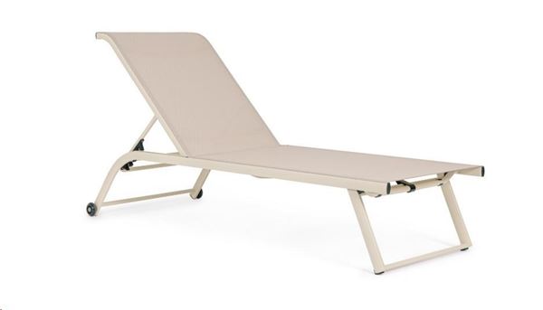 LETTINO TAYLOR WHISPER ALLUMINIO TEXILENE C/RUOTE 70X182 CM